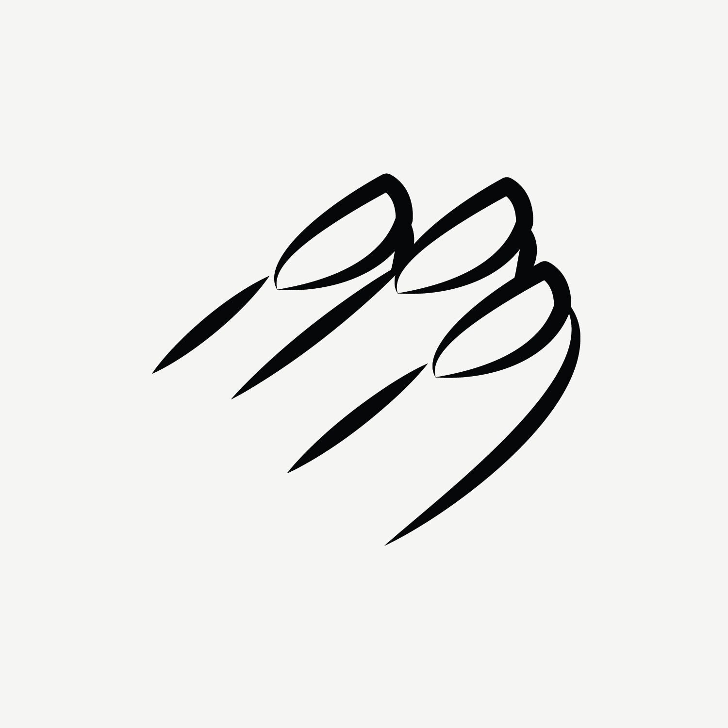 icône minimaliste représentant des ongles soignés pour illustrer la santé des ongles