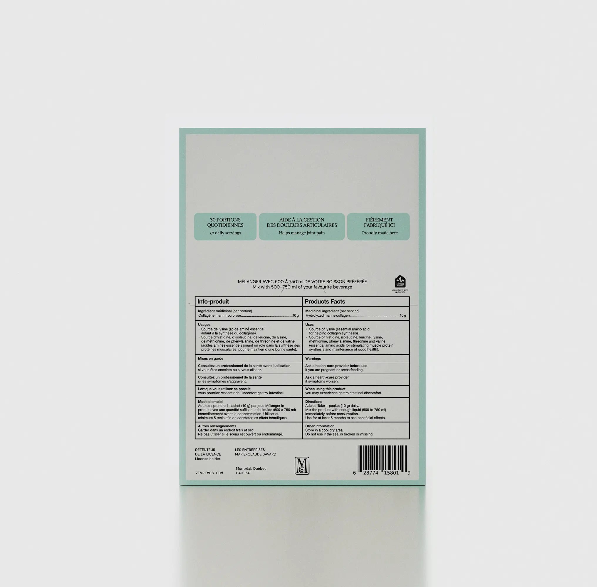 Collagène marin PURE - Boîte de 30 sachets