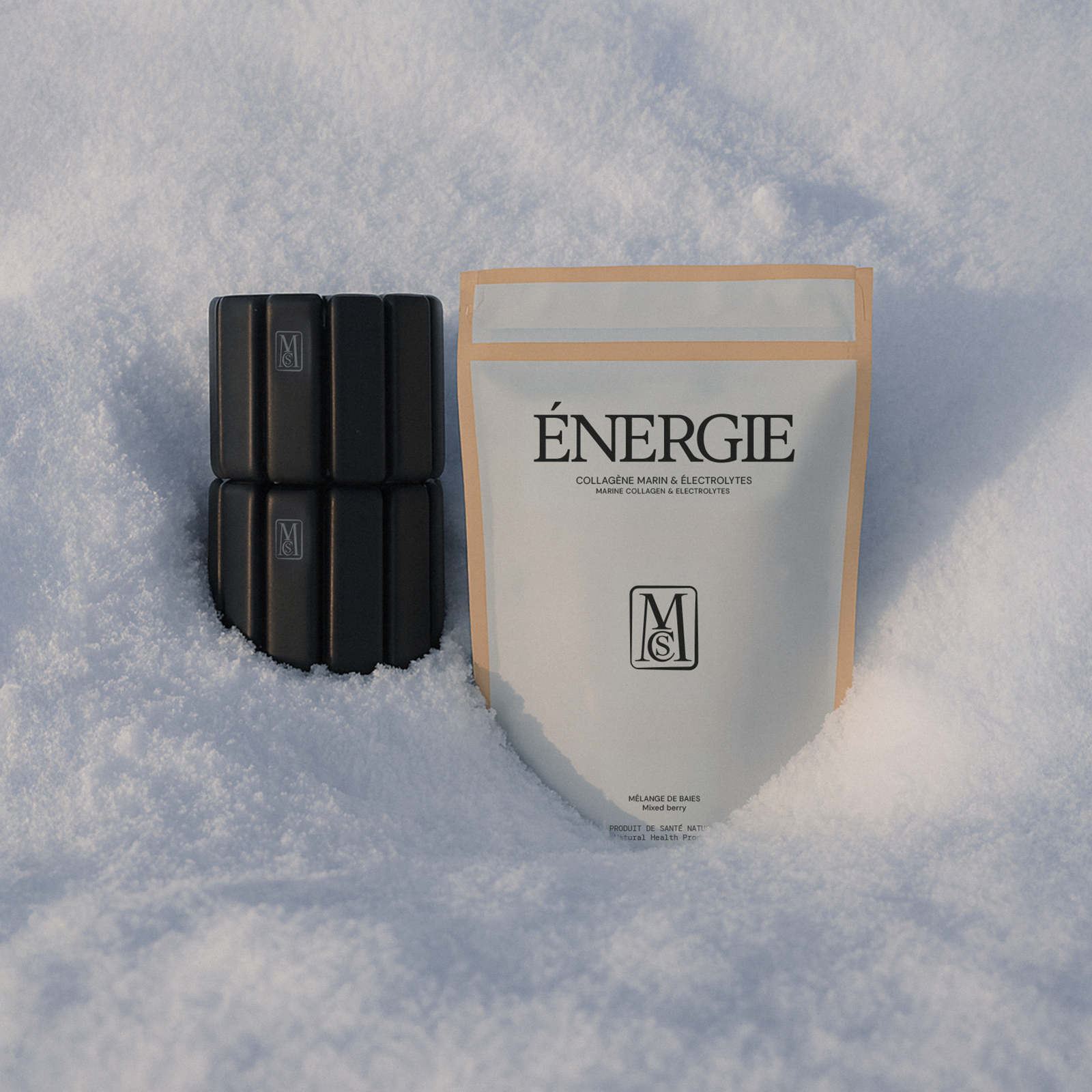 Coffret 2 : collagène marin et électrolytes ÉNERGIE + poids pour poignets